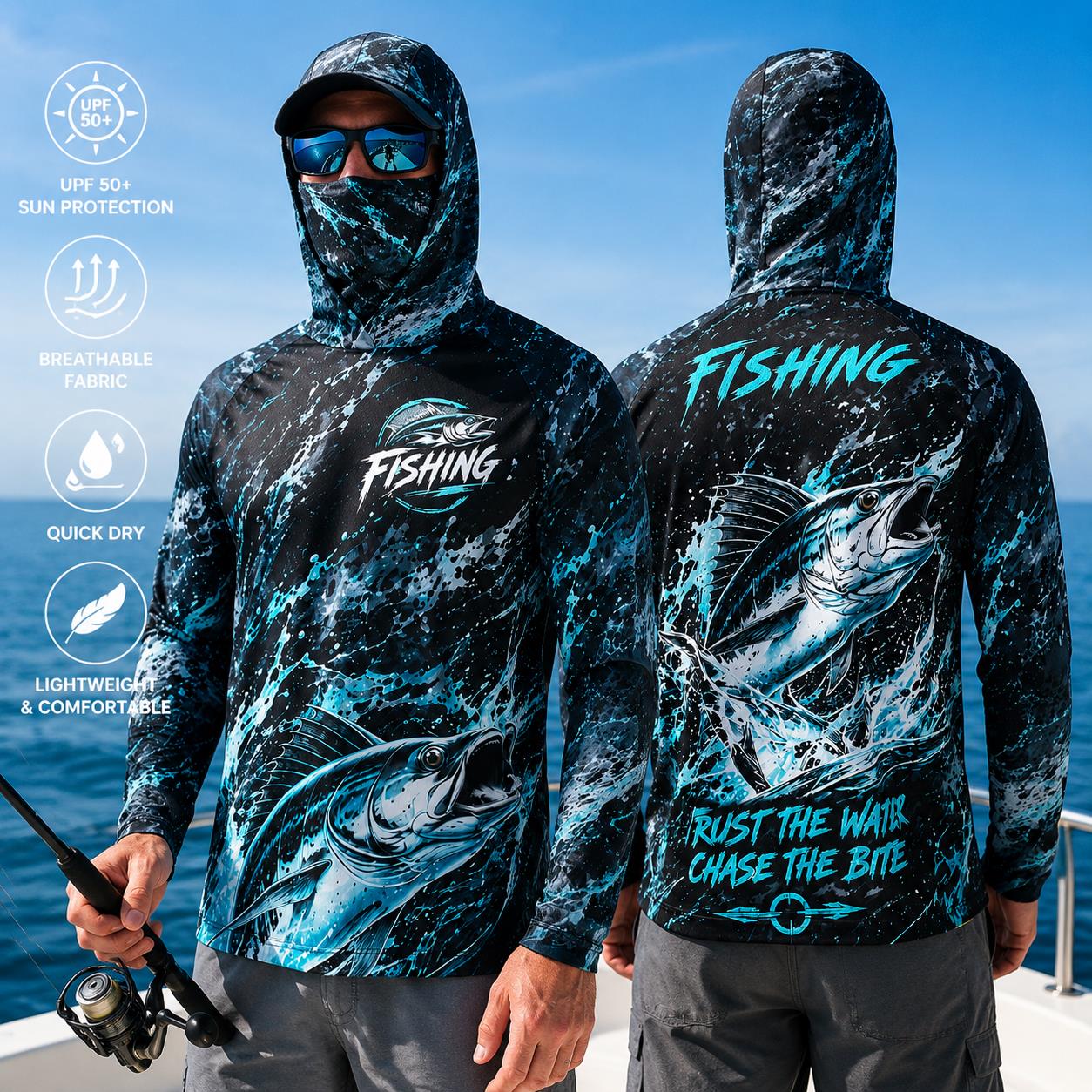 Atasan Pancing Lengan Panjang  - Fishing Mask Sun Protection ulasan dan harga