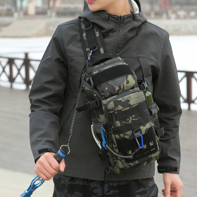 Tas dada pria dari kain Oxford - Fishing Bag Waterproof ulasan dan harga