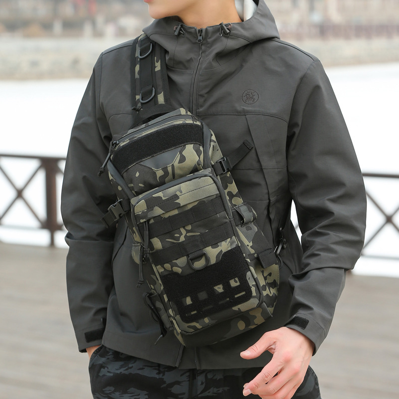 Tas dada pria dari kain Oxford - Fishing Bag Waterproof ulasan dan harga
